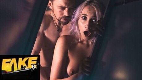 Fake Hostel - The Haunted Locker - A Halloween Special with horny teen experiencing massive cock