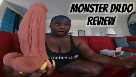 MONSTER DILDO REVIEW; IT STRETCHES MY PUSSY SO GOOD!